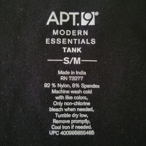 Apt. 9® Modern Essentials Black Tank - Picture 3 of 9